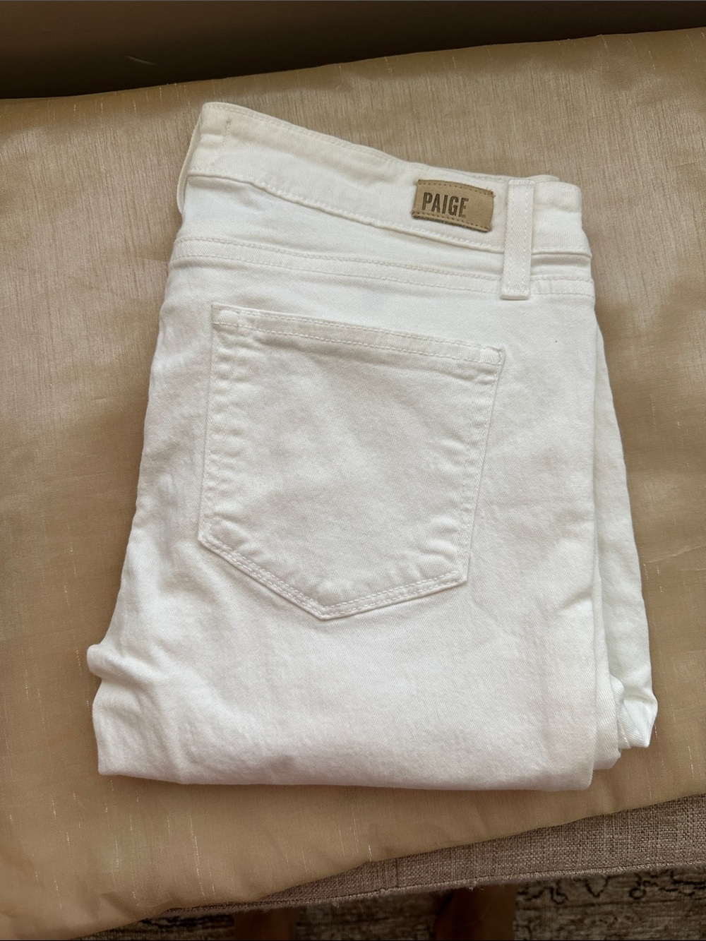 PAIGE White Verdugo Ankle Skinny Jeans - Clean Look